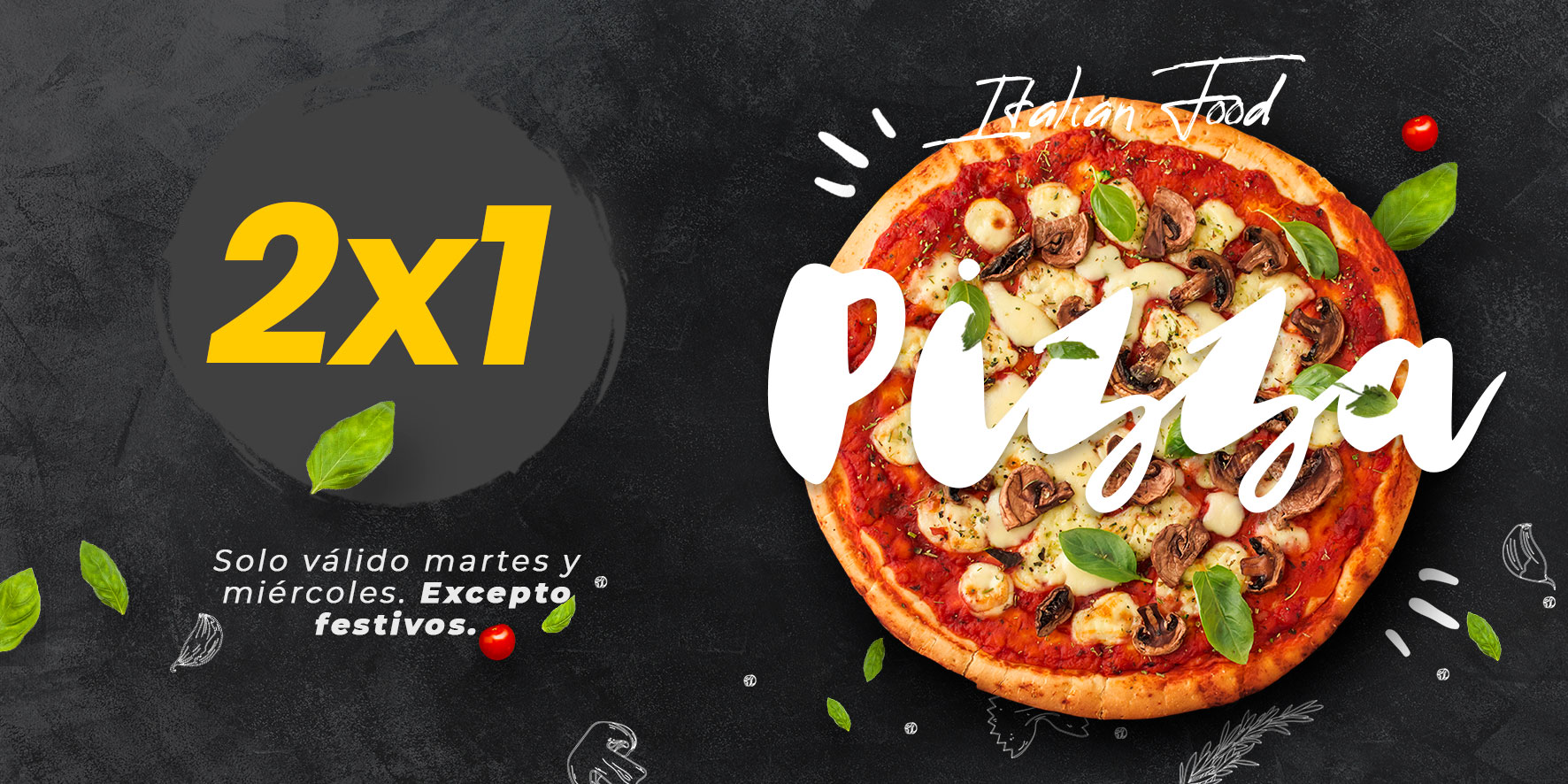 2x1 Pizzas Italian Enrico